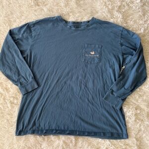 Southern‎ Marsh 2XL Long Sleeve Pocket T-Shirt Teal Dog Labrador Retriever